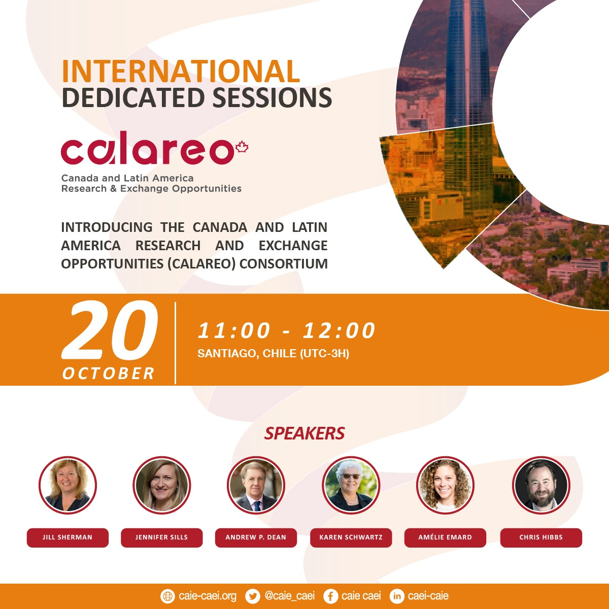 Flyer advertising the CALAREO session at CAIE